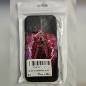 Goku Ultra Power Graphic Case for iPhone 13 Pro Max - Black/Pink
